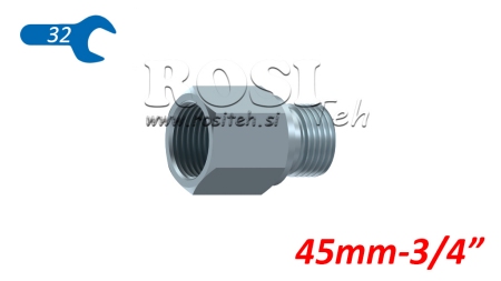 HYDRAULISCHE ADAPTER UITGEBREID MAN-VROUW 3/4
