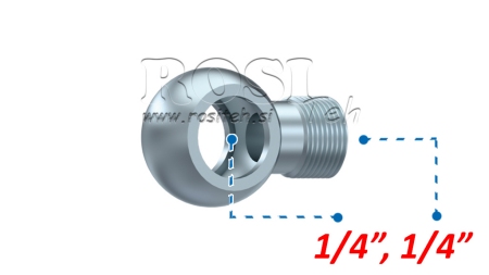 HYDRAULISCHE BANJO FITTING 1/4-1/4