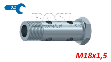 HYDRAULICKÝ DUTÝ ŠROUB DVOJITÝ M18X1.5