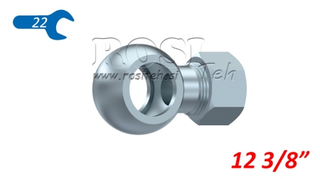 METAAL SLANG BANJO 3/8 MET MOER