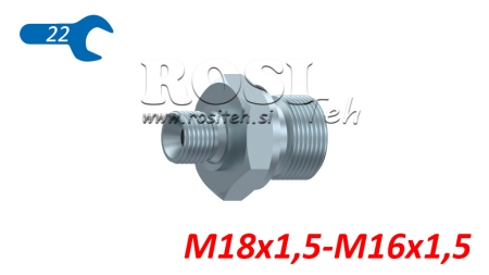 HYDRAULISCHE REDUCER M18X1.5-M16X1.5