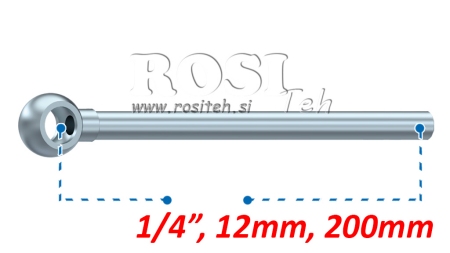 KOVOVÁ HADICE BANJO 12mm 1/4 200mm