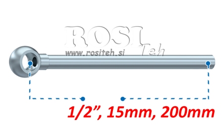 KOVOVÁ HADICE BANJO 1/2 200mm