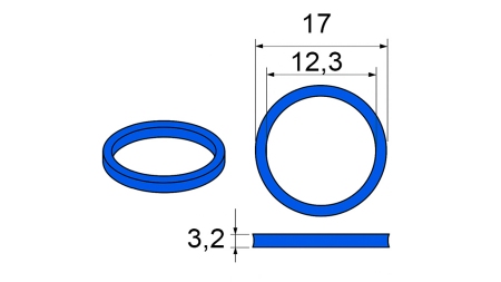 PAKKING VOOR MULTI-FASTER KOPPELING 3/8 MOBIEL DEEL