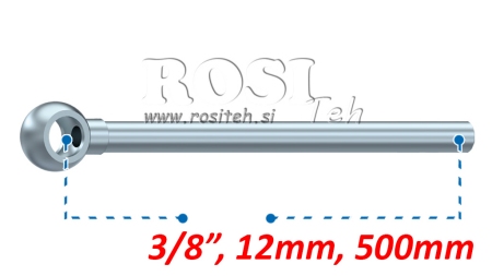 KOVOVÁ HADICE BANJO 3/8 500mm