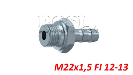 HYDRAULISCHE MANNELIJKE AANSLUITING M22X1.5 VOOR RUBBER SLANG Φ 12-13