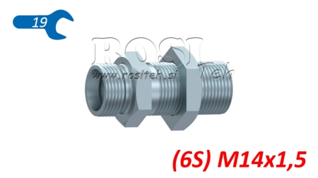 HYDRAULISCHE DOORVOER DUBBELE KOPPELING (6S) M14X1,5