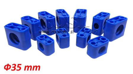 BRACKET DE ÎNCHIDERE PENTRU FURTUN HIDRAULIC ECO PACHETARE (FĂRĂ ȘURUBURI) 10 SETURI - Φ 35MM