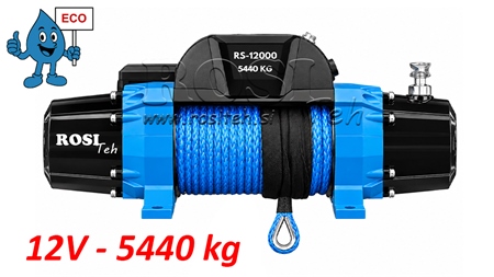 12 V ELEKTRISCHE LIER RS-12000 - 5440 kg - SYNTHETISCH TOUW - ECO