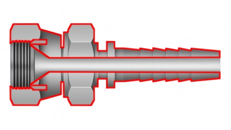 HIDRAVLIČNI PRIKLJUČEK JIS Japanese 60° KOMATSU ŽENSKI DN6-M14x1,5