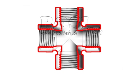 HYDRAULISCHE KRUISKOPPELING INWENDIG BSP 1/2