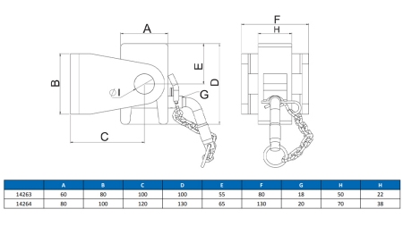 CARRIER DUMP TRUCK KESONA FORKLIFT 80x100mm eco