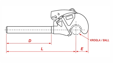 CARLIG TIRANT CENTRAL  - AUTOMATICĂ CAT.2 M36X3