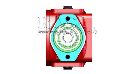 TANDWIELKAST - TANDWIELKAST RT90 VOOR HYDRAULISCHE MOTOR MP/MR RATIO 3.1:1