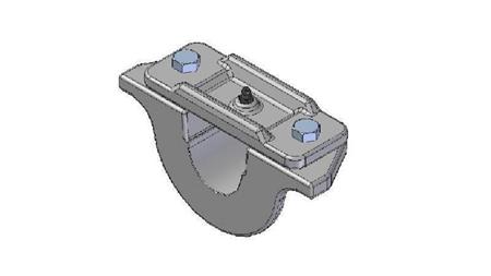 BEVESTIGING VOOR TELESCOPISCHE CYLINDER FI50-A