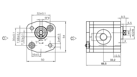 ΥΔΡΑΥΛΙΚΗ ΑΝΤΛΙΑ 00C1.5X033 GR.0 - 1,5cc - ΔΕΞΙΑ