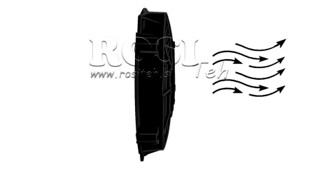 VENTILATOR AKSIALNI 305mm VLEČNI 12V