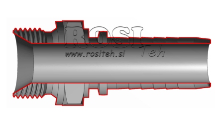 HIDRAVLIČNI PRIKLJUČEK BSP MOŠKI DN25-M38X1,5