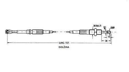 FLETTE L=1500 - gaffel-dimensjoner