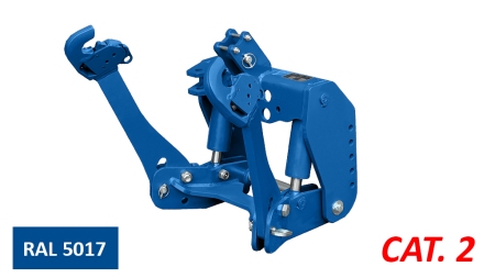 UNIVERSELE AANBOUWSET FRONTHEF CAT. 2 VOOR TRACTOR 1500KG - BLAUW (RAL 5017)