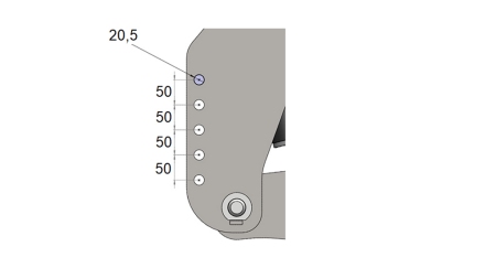 UNIVERSELE AANBOUWSET FRONTHEF CAT. 2 VOOR TRACTOR 1500KG - GROEN (RAL 6001)