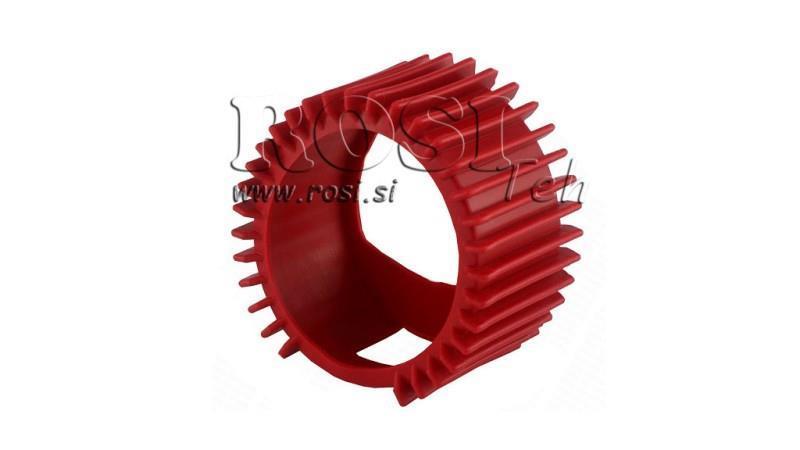 BESCHERMENDE RUBBER VOOR MANOMETER DN63 - ROOD