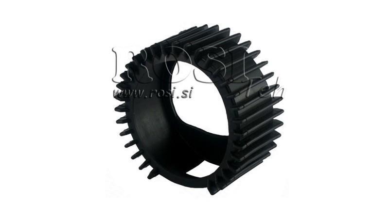 BESCHERMENDE RUBBER VOOR MANOMETER DN63 - ZWART