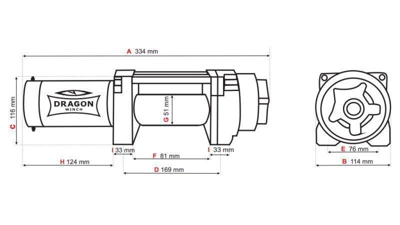 12 V ELEKTRISCHE LIER DWH 3500 HD - 1588 kg