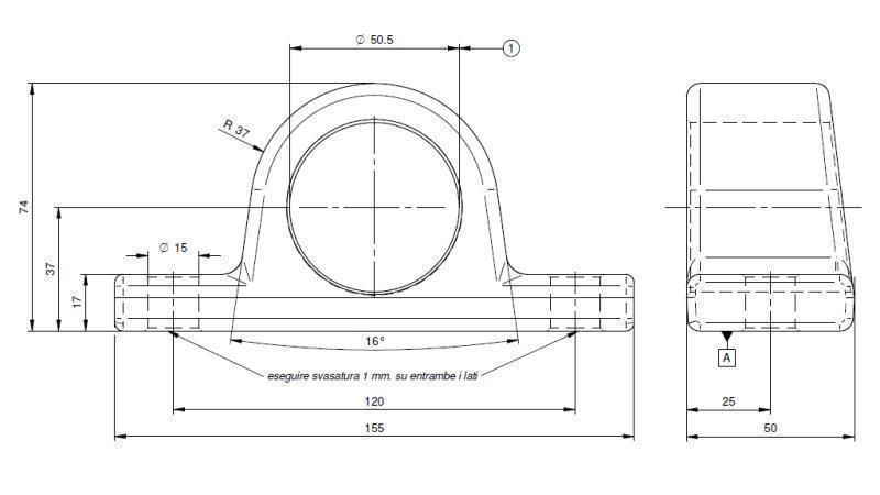 TELESCOPISCHE CYLINDERHOLDER FI50