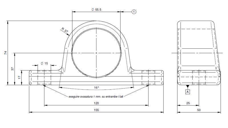 TELESCOPISCHE CYLINDERHOLDER FI55