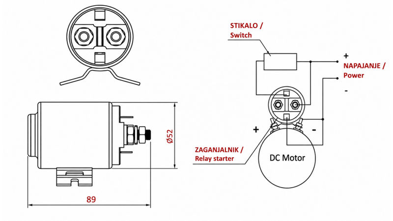 ELEKTRO STARTER 12V