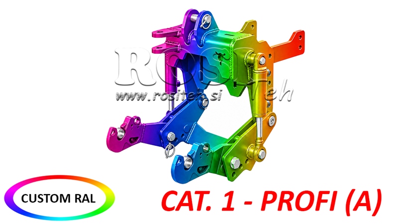 UNIVERSELE AANBOUWSET FRONTHEF CAT. 1 - PROFI AUTOMATIC VOOR TRACTOR 800 KG (RAL NAAR KEUZE)