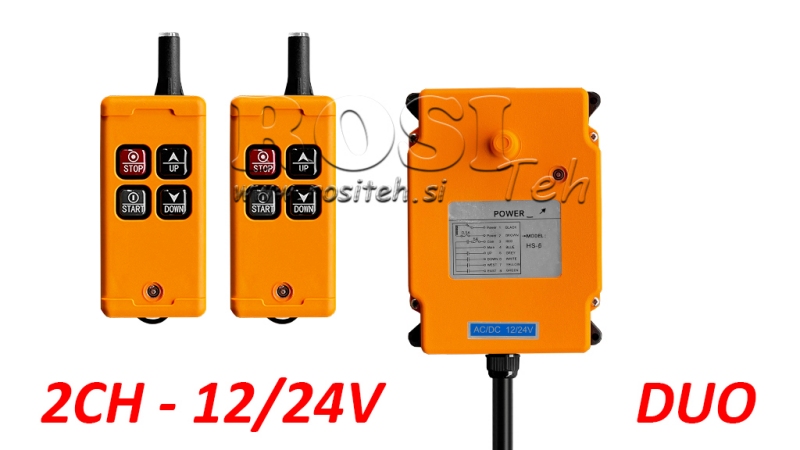 RADIOBESTURING 2CH - 12/24V DUO