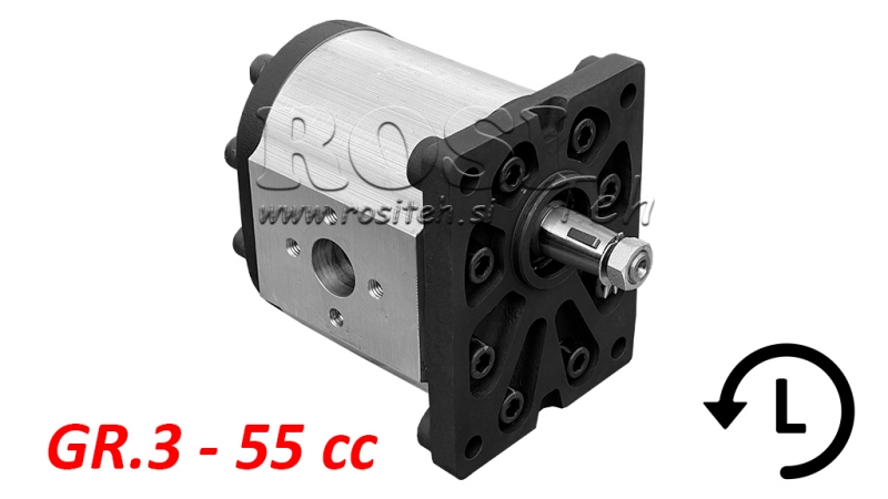 HYDRAULICKÉ ČERPADLO GR.3 55 CC LEVÉ - PŘÍRUBY