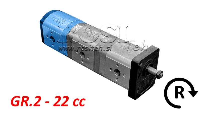 HYDRAULISCHE POMP 20C22X066 ACHTER GR.2 22 CC RECHTS
