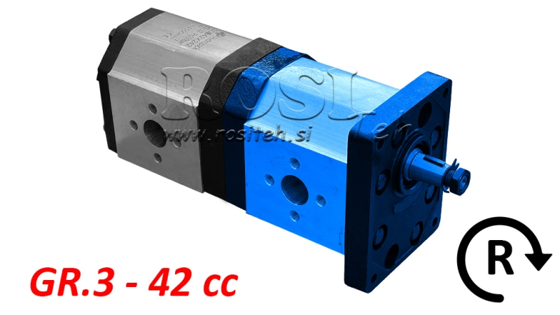 HYDRAULICKÉ ČERPADLO 30C42X241 PŘEDNÍ GR.3 42 CC PRAVÉ