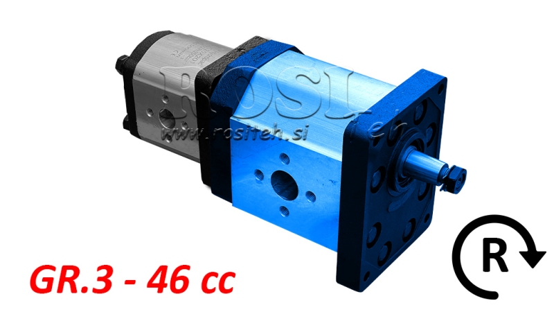 HYDRAULICKÉ ČERPADLO 30C46X198 PRVNÍ GR.3 GR.2 46 CC PRAVÉ
