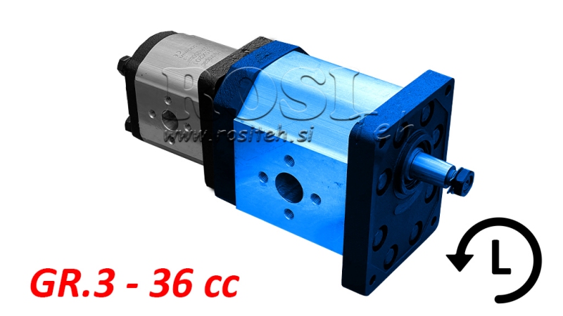 HYDRAULISCHE POMP 30A36X198 EERSTE GR.3 GR.2 36 CC LINKS