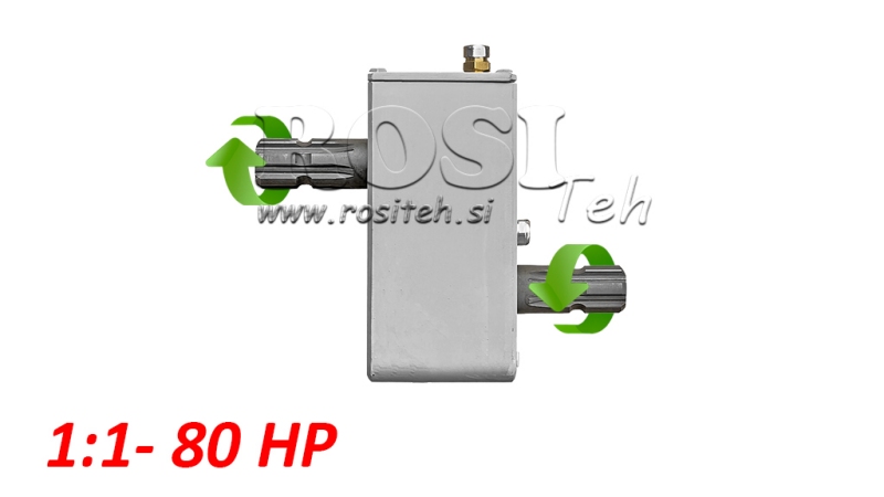 TRACTOR TANDWIELKAST - INVERSIE 1:1 (80PK-60KW) MAN-MAN