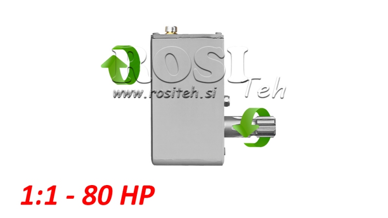 TRACTOR TANDWIELKAST - INVERSIE 1:1 (80PK-60KW) VROUWELIJK-MANNELIJK