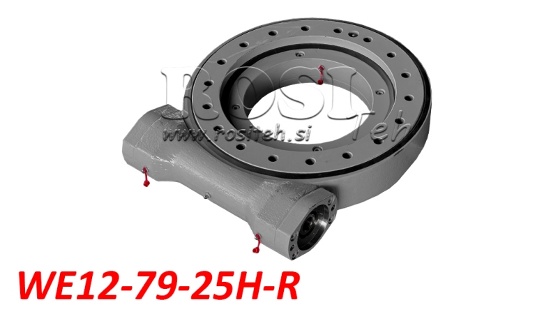 SERIÁL POLOŽNÍHO PŘEVODU ROTÁRNÍHO POHONU WE HP WE12-79-25H-R