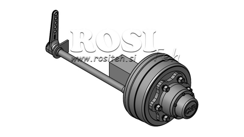 POLOSOVINA Z ZAVORAMI 5.250 kg l.290 mm