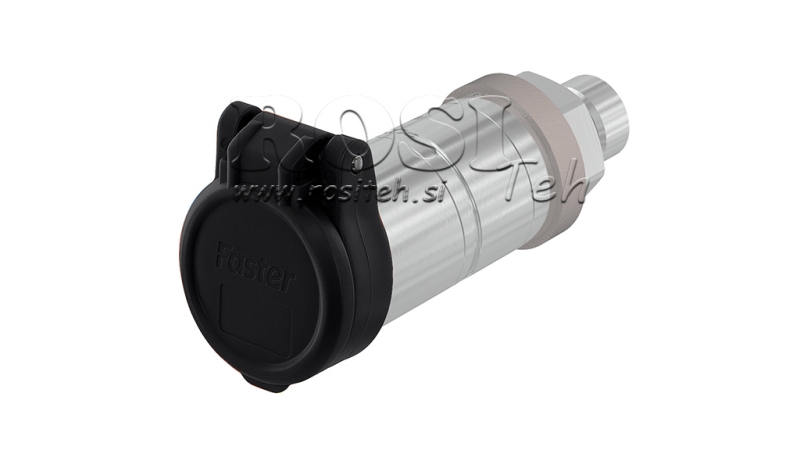 CUBIERTA PROTECTORA NEGRA PVC ACOPLAMIENTO RÁPIDO FEMENINO EMPUJE TIRÓN