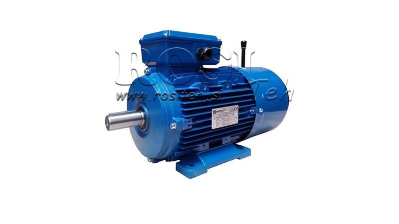 3kW-ELEKTRICKÝ MOTOR S BRZDOU MSH100L2-4_1420rpm 3Fáze nohy-B3