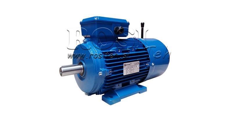4kW-ELEKTRICKÝ MOTOR S BRZDOU MSH100L3-4 4_1420rpm 3Fáze nohy-B3