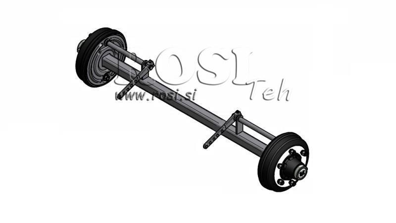 NÁPRAVA PRO PŘÍVĚS 5400 kg S BRZDAMI (1500 mm)