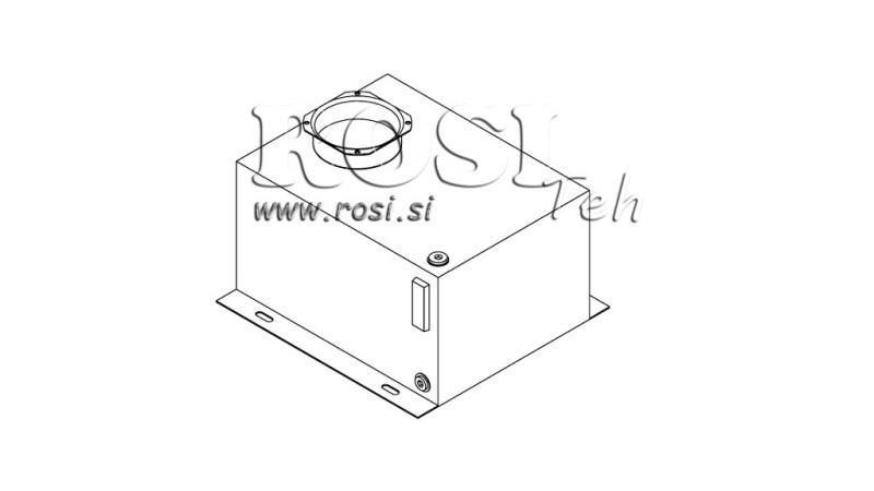 METAAL RESERVOIR DOOS PP 20 LITER HORIZONTAAL-VERTICAAL