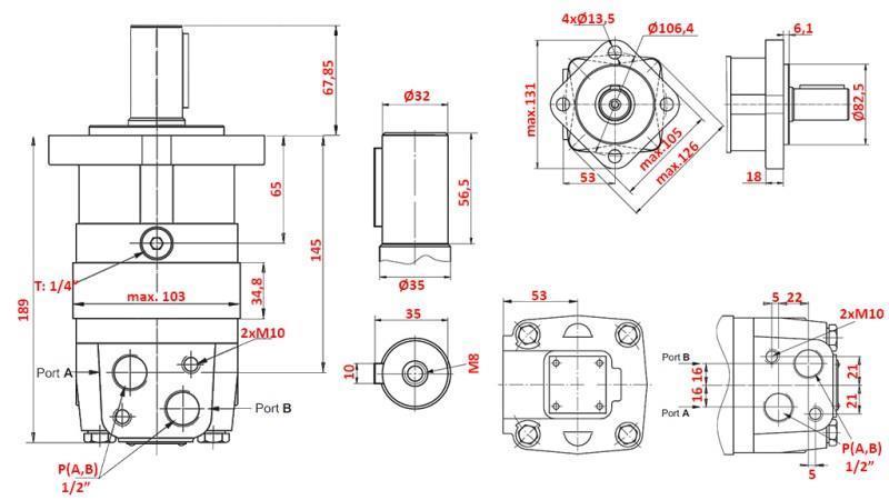 HYDRAULISCHE MOTOR MS 200