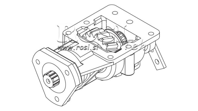 UITGANG VOOR HYDRAULISCHE POMP - IVECO 2826