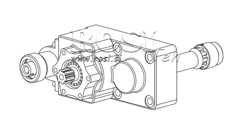UITGANG VOOR HYDRAULISCHE POMP - IVECO 2895